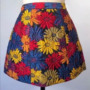 Alice + Olivia Floral Jaquard Skirt